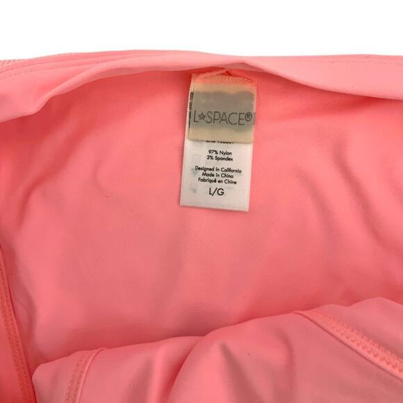 L Space Pink Foley Bitsy Bikini Bottoms Size Large NWOT $88 MSRP - Picture 4 of 8